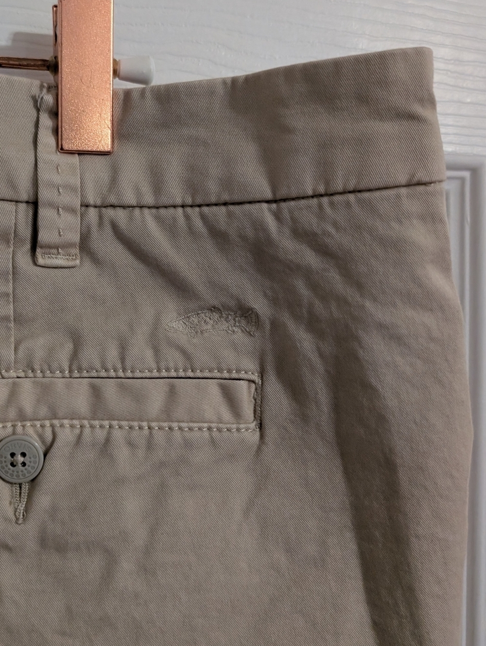 Orvis Mens Shorts Beige Tan Khaki Cotton Size 38 Outdoor Hiking - Picture 2 of 5
